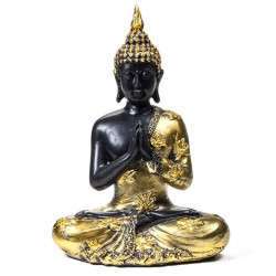 Buda rezando acabado antiguo tailandé