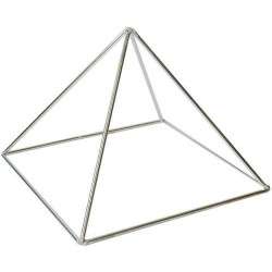Energy Pyramid 12cm Silver
