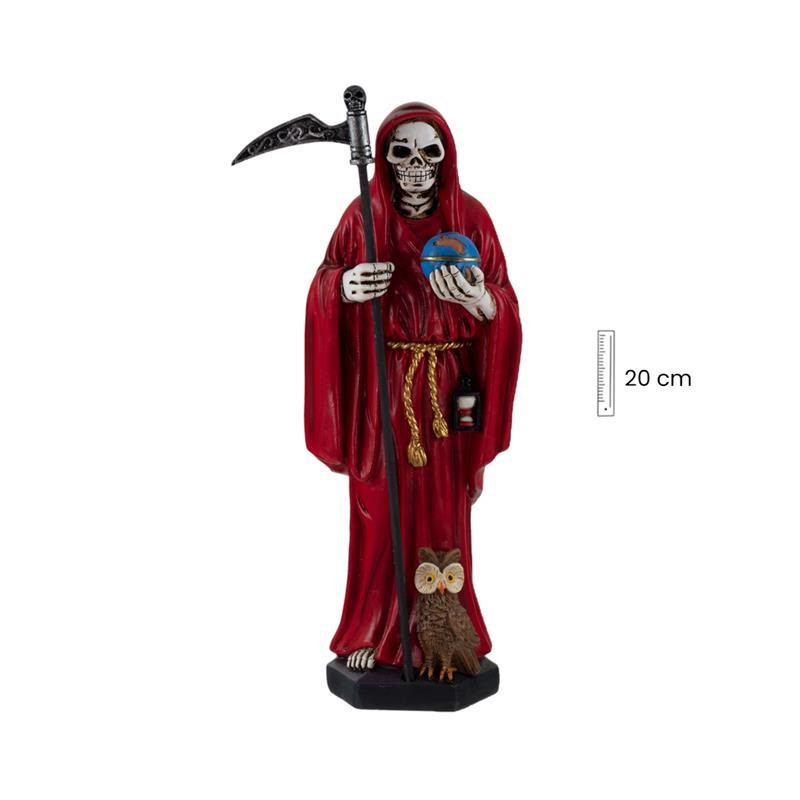 Santa Muerte 20 cm Rojo