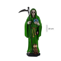 Santa Muerte 20 cm Verde