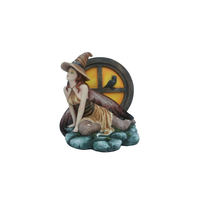 Bruxa Dourada com Corvo