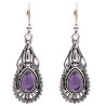 Bohemian earrings with amethyst.