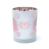 Loto ground/metallic candle holder