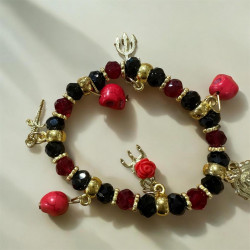 Pulsera de Rosa Caveira
