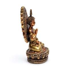 Buda Tranquilizador com aura e trono