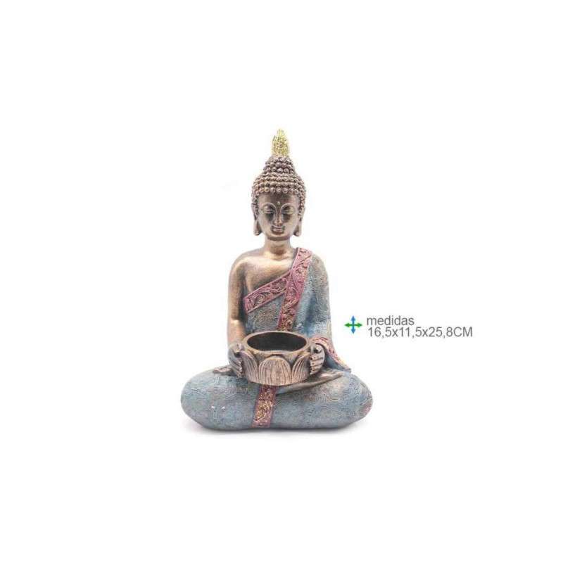 Resin Buddha with Candle