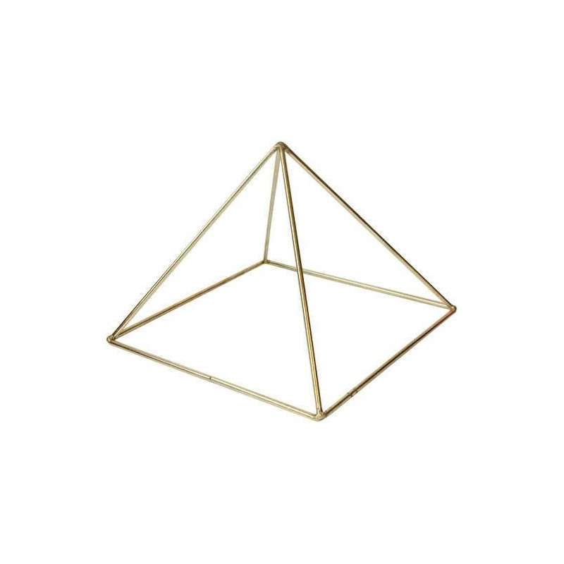 Pirâmide Energética 15 cm Ouro