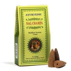 Cones de incenso de refluxo Nag Champa
