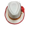 Chapeu Branco com navalhas e baralho (CH08)