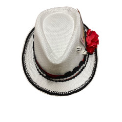 Sombrero Blanco con dados y baraja (CH09)